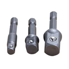 3 шт., переходники для дрели Mayitr, шестигранный хвостовик, 14 дюйма, 38 дюйма, 12 дюйма