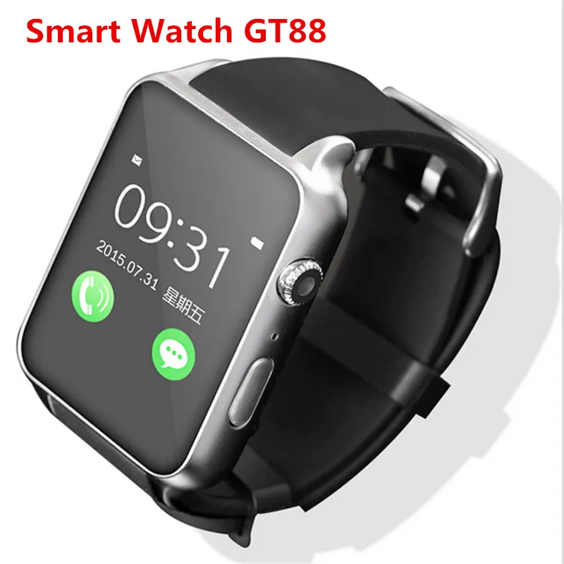 Waterproof 2502c Smart Watch GT88 Bluetooth SIM V4.0 Camera NFC Heart Rate Monitor support iphone android pk a9 kw18 smartwatch |