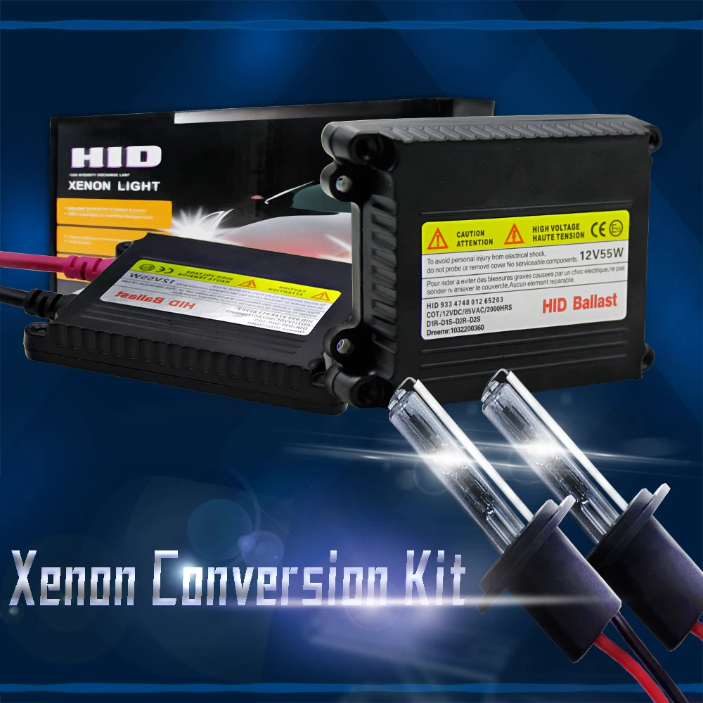 12В 55 Вт Ксеон H7 HID переделочный комплект H1 H3 H11 9006 9005 9004 9007 880 H13 H4 Автомобильные фары