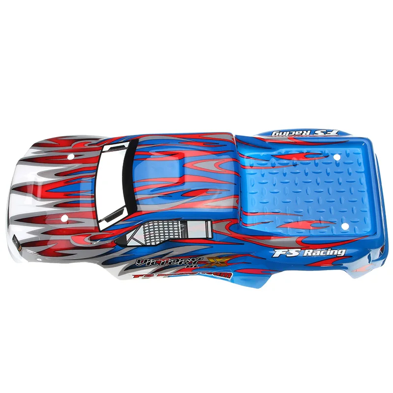FS Racing 538551 Red & Blue RC Car Shell FS53692 1/10 автозапчасти | Игрушки и хобби