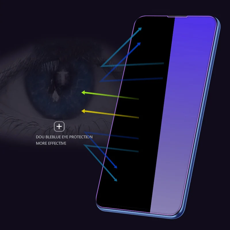 EXUNTON 2 шт Полное покрытие анти-синее закаленное стекло для Xiaomi Mi 9T Pro Анти-синий