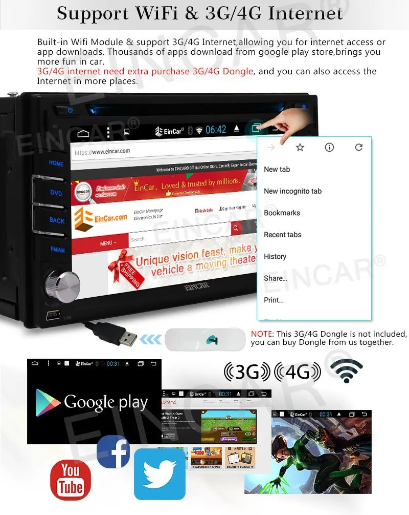 Бесплатный 3g + Android 6 0 Универсальный Двойной Два 2din автомобильный dvd радиоплеер gps