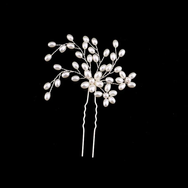 FORSEVEN барокко Имитация Жемчуга Заколка для волос с кристаллами расчески
