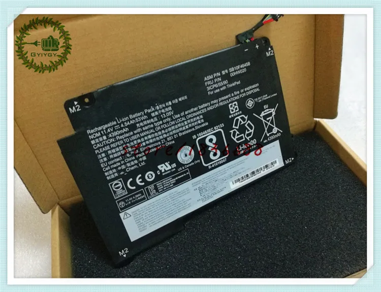 GYIYGY 11 4 V 53WH 4.54AH Аккумулятор для ноутбука Lenovo Yoga 460 20EM 14 20ELS03A00 SB10F46458 SB10F46459 00HW020
