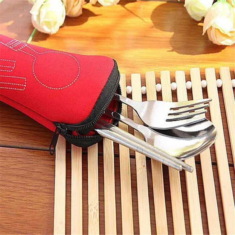 Fd5205 новые полезные Портативный Нержавеющая сталь Палочки китайские Вилы