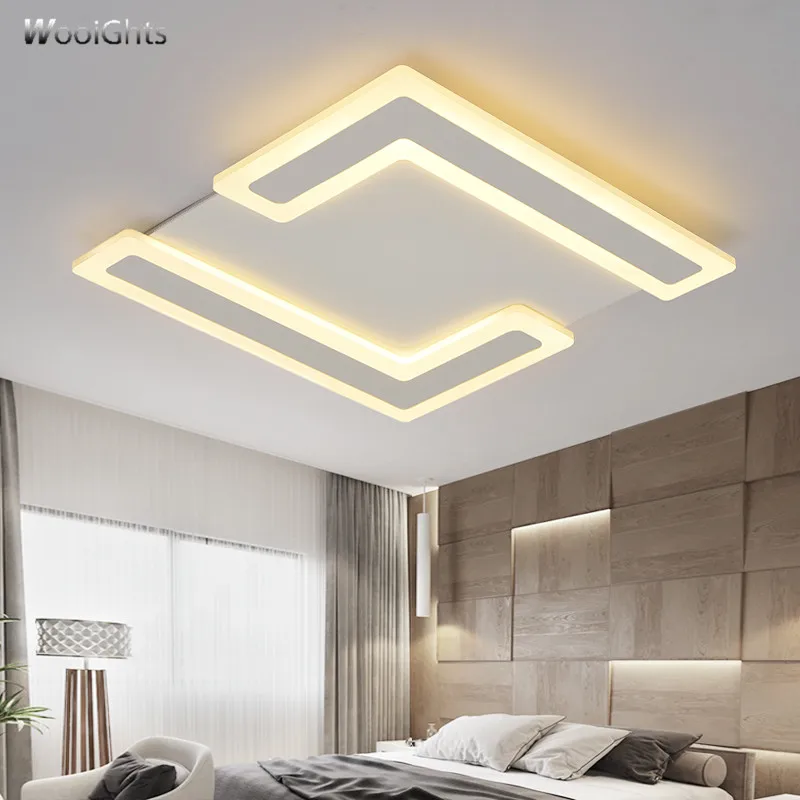 Wooights современные светодиодные потолочные лампы для гостиной спальни Abajur Luminarias lustre de plafond 110В 220В