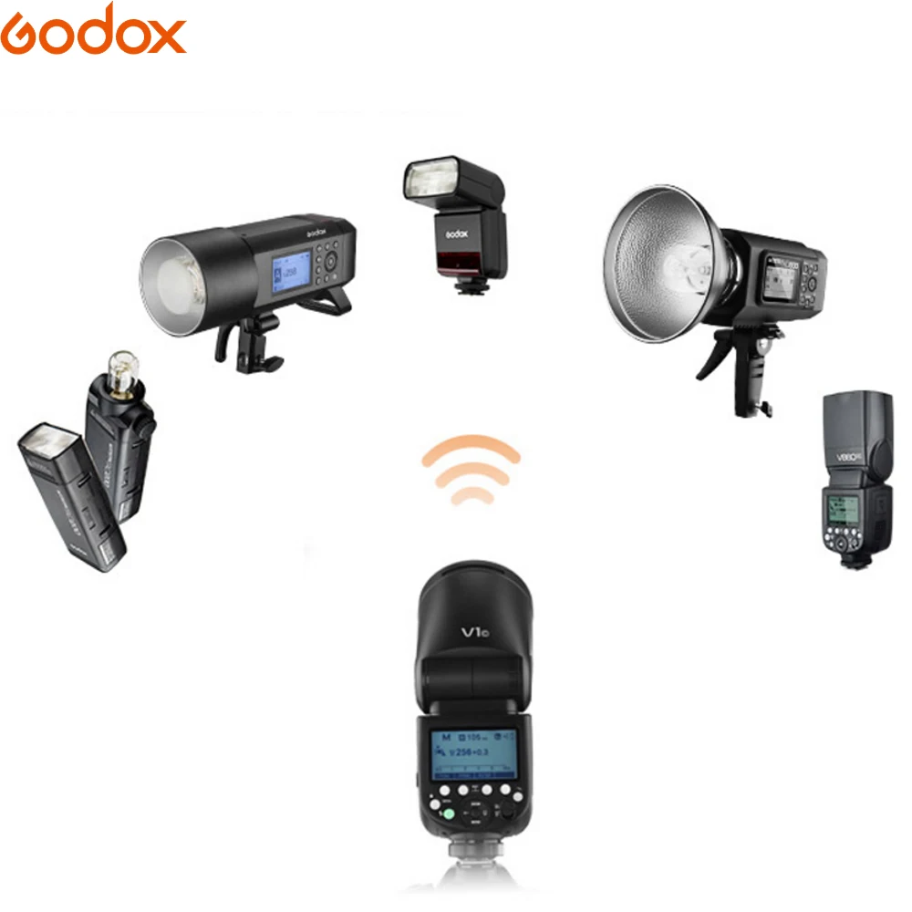 Godox V1 флэш-V1C V1N V1S V1F V1O ttl 1/8000s HSS Литиевая Батарея Вспышка Speedlite для цифровой зеркальной камеры Canon Nikon sony Fuji Olympus