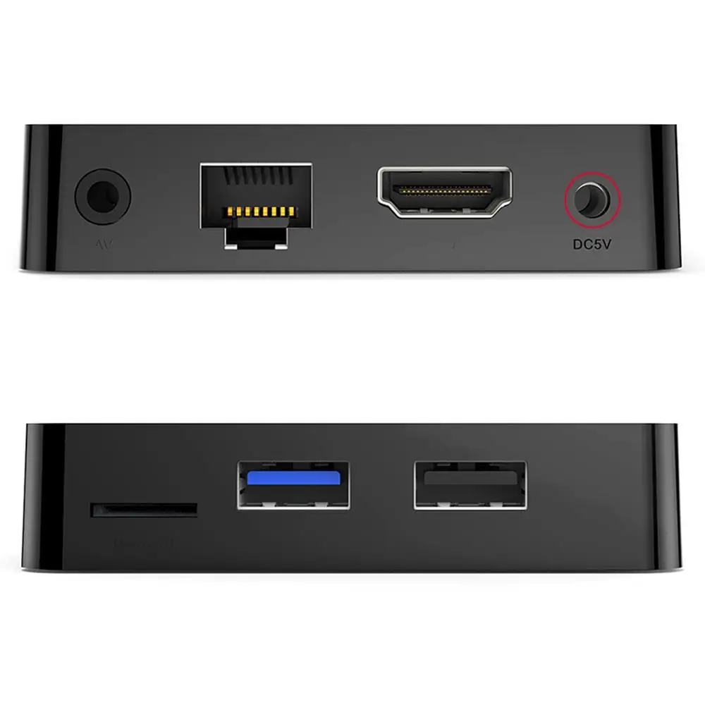 Vorke GT1 Мини ТВ приставка с голосовым пультом дистанционного управления Amlogic S905x2