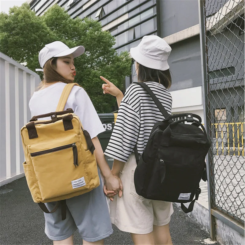 New Fashion Trend Style Backpack Girl Leisure High quality canvas laptop Female Bookbag Travel bag 2019 | Багаж и сумки