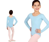 icostumes long sleeve bodysuit leotard toddler lycra spandex one piece suit ballet dance costumes for kids dance class