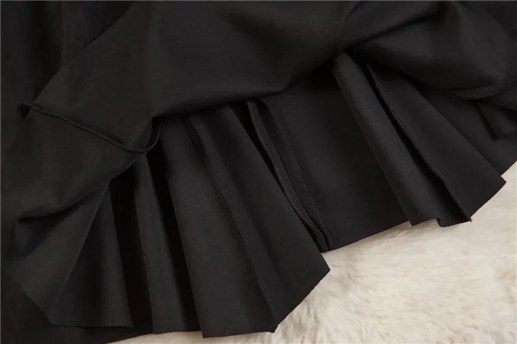

60 Colors Spring summer autumn Customize Size plus size 3XS-10XL female South Korean retro thin horn flare sleeve suede dresses