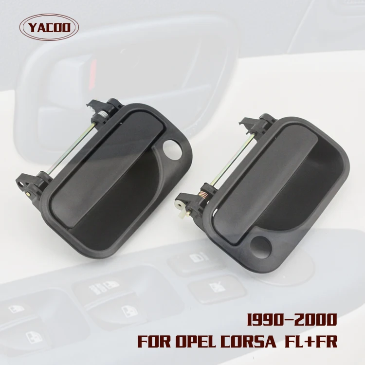 

1PAIR FRONT LEFT AND RIGHT EXTERIOR DOOR HANDLE FOR OPEL CORSA OEM:90546387FL 90546388FR