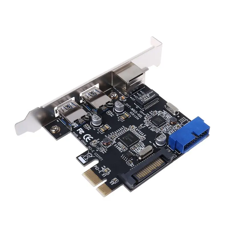 Usb 3 0 Ethernet адаптер порта концентратора 10/100/1000 Мбит/с PCI E к RJ45 гигабитной сети LAN