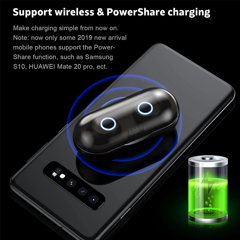 Наушники Anomoibuds TWS 5 0 Bluetooth наушники Беспроводная зарядка стерео беспроводные с