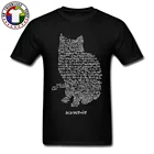 Футболка Maxwell с изображением кота квантовой механики, теория уравнений, физика и математика, смешная футболка с котом, большие размеры d, для мужчин, европейские размеры