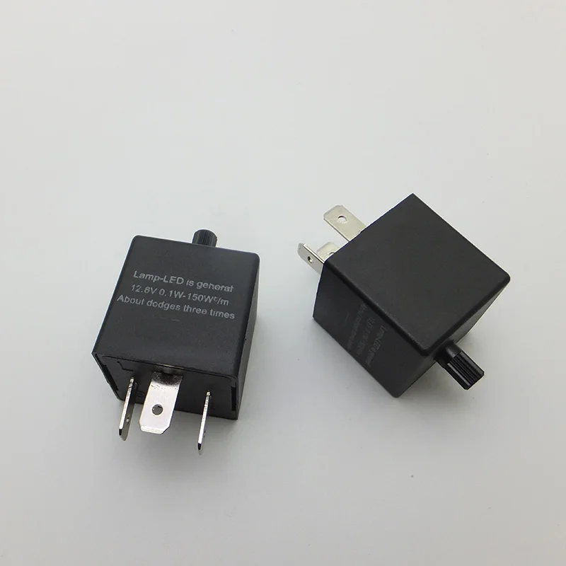 AMYWNTER 12V 3-контактный Регулируемая частота Светодиодный проблесковый маячок реле мотоцикла указатель поворота мотоцикл исправить мигалка Индикатор P31