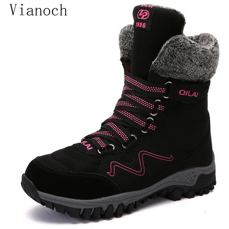 New Fashiopn Women Snow Boots Winter Fur Shoes An-Slip Shoe Woman Size 40 41 42 wo18081150