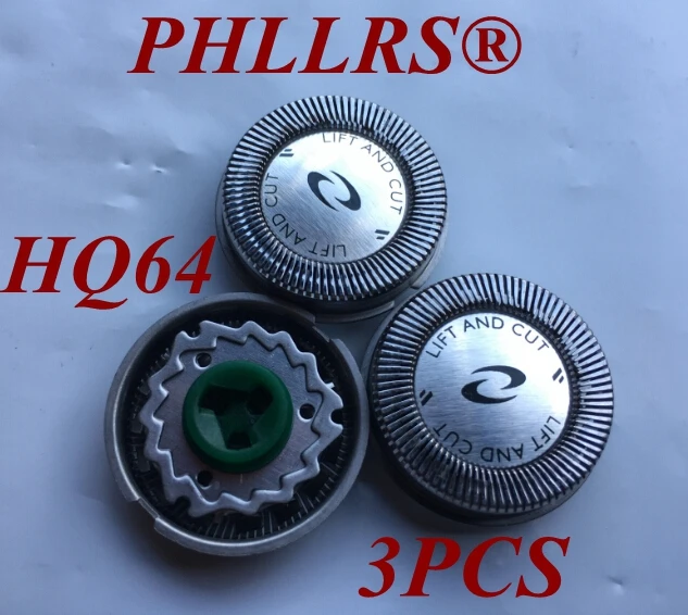 Сменные головки для бритвы PHILIPS HQ64 3 шт. HQ7320 HQ7340 HQ7380 HQ7360 HQ7390 HQ7110 HQ7120 HQ7140 PT710 PT715|razor