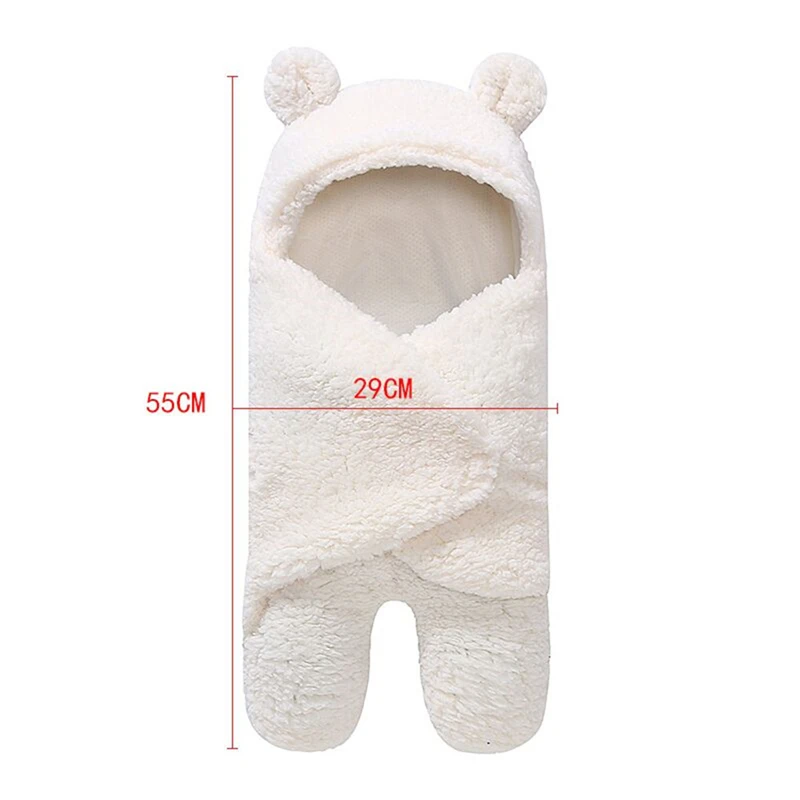 

Baby Sleeping Bag Envelope for Newborn Baby Winter Autumn Swaddle Blanket Wrap Cute Sleeping Bags Solid Baby Bedding 0-12 Months