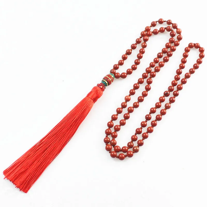 (Бесплатная доставка) 6 мм круглые бусины из Красного камня непальский CZ кисточка