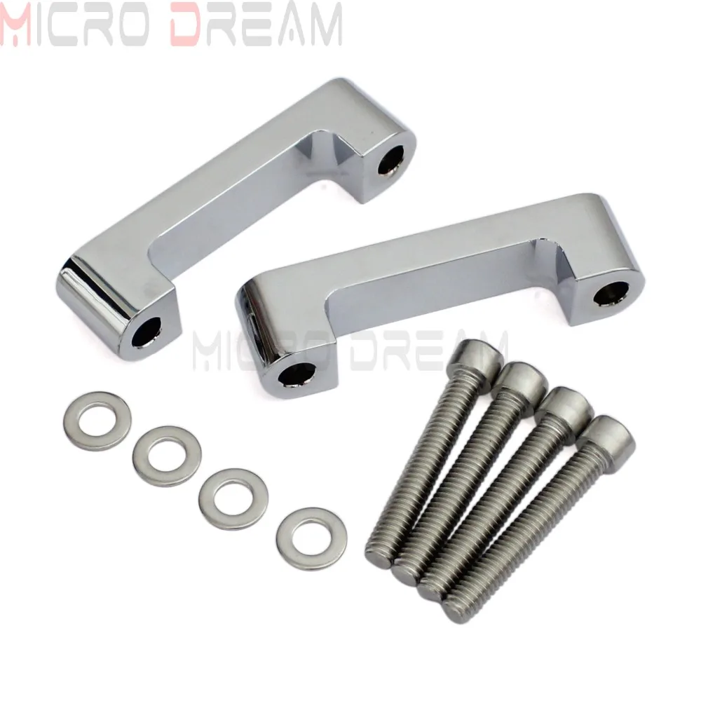 

Chrome Motorcycle Front Fender Spacer 23" & 26" Adapter Bracket For Harley Touring Road King FLHT FLHR FLTR FLHX 1996-2013