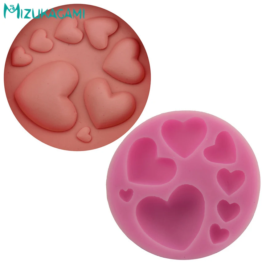 3D Love DIY мыло ручной работы силиконовая форма из жидкого помадки торт шоколадная