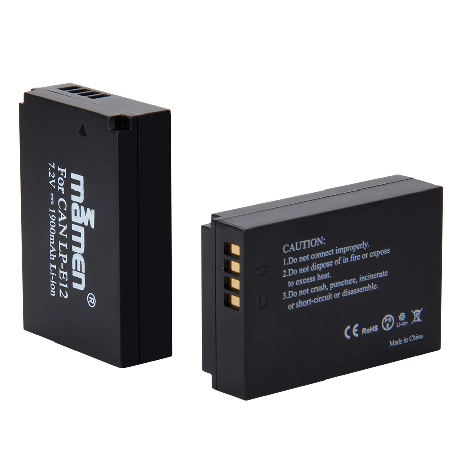 Аккумулятор для цифровой камеры LPE12 LP E12 1900 мАч перезаряжаемый аккумулятор + ЖК USB