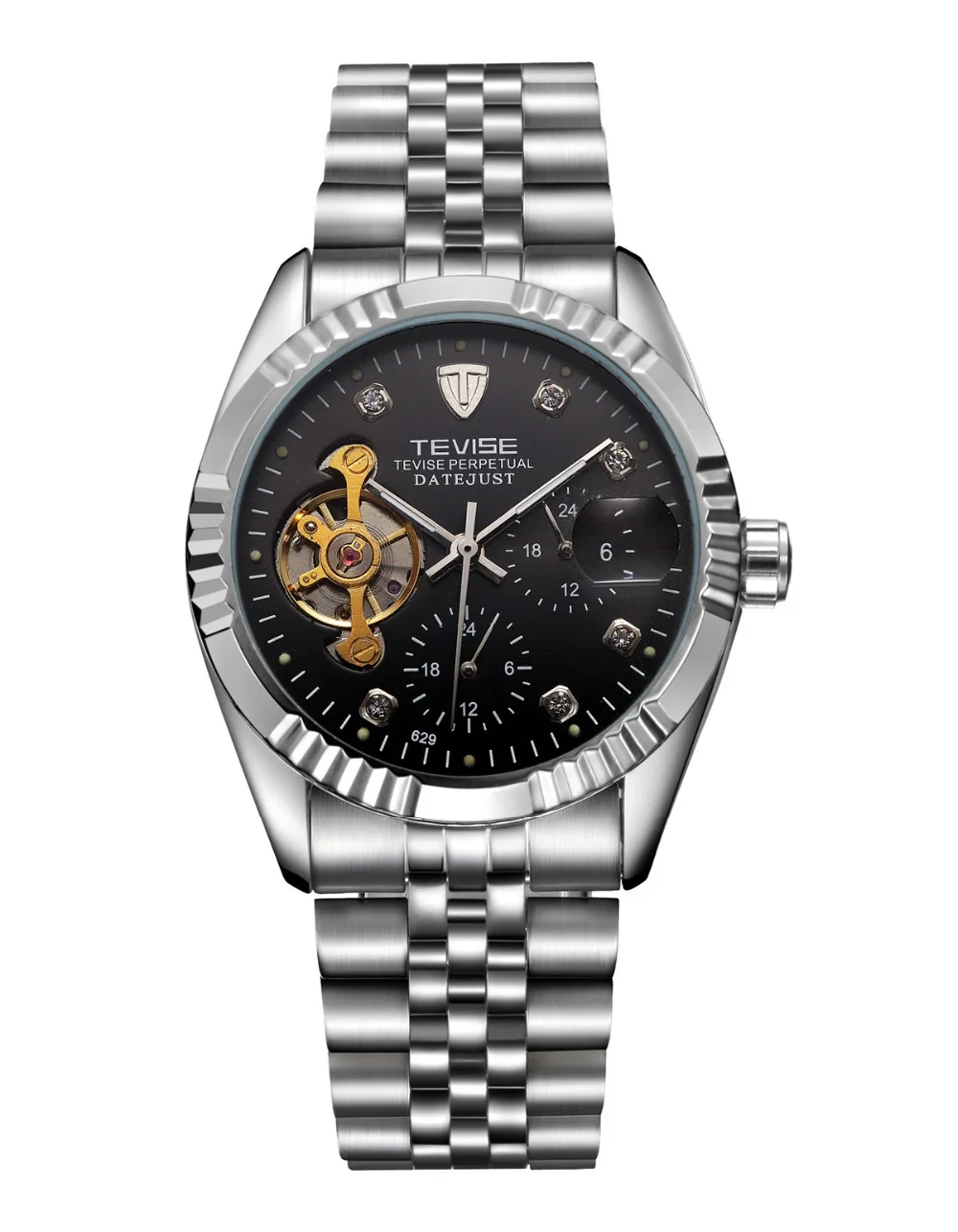 New TEVISE Automatic Watch Men Mechanical Watches With Flywheel Winding Top Brand Luxury Sport Automatico | Наручные часы