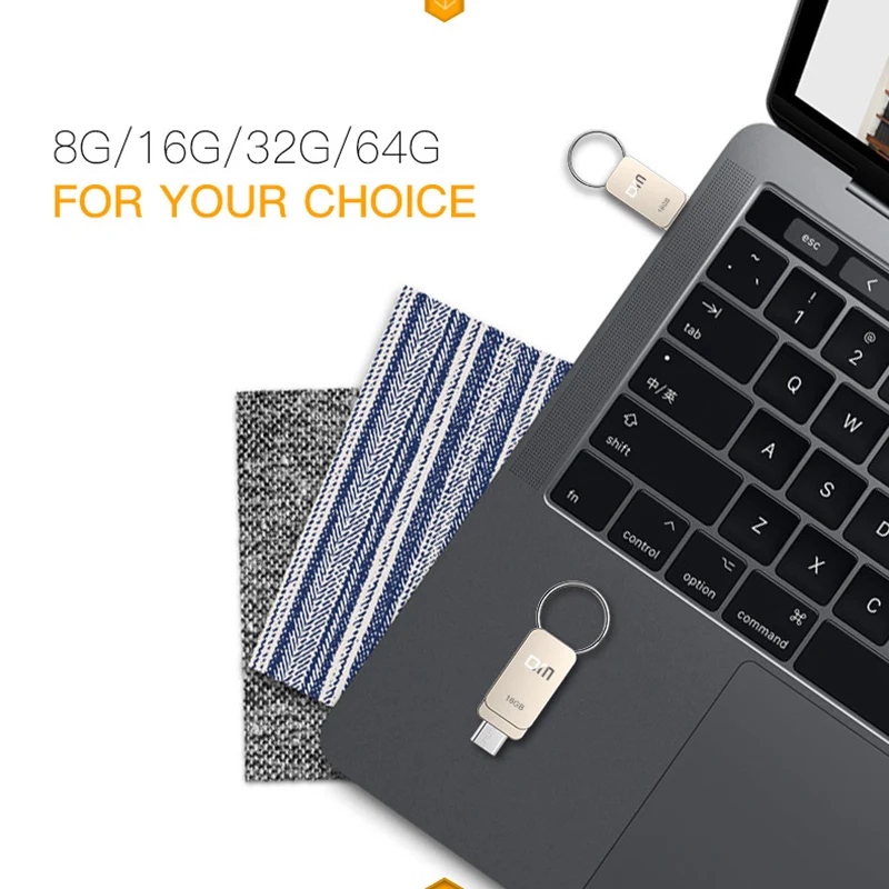 Металлический OTG USB флеш накопитель 16 ГБ 8 Гб|dm 32gb|waterproof metal32gb otg |