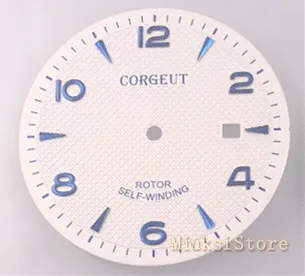 1 шт 35 6 мм Corgeut часы циферблат Fit ETA 2836 fit Miyota 8215 8205 821A движение парниш мужские |