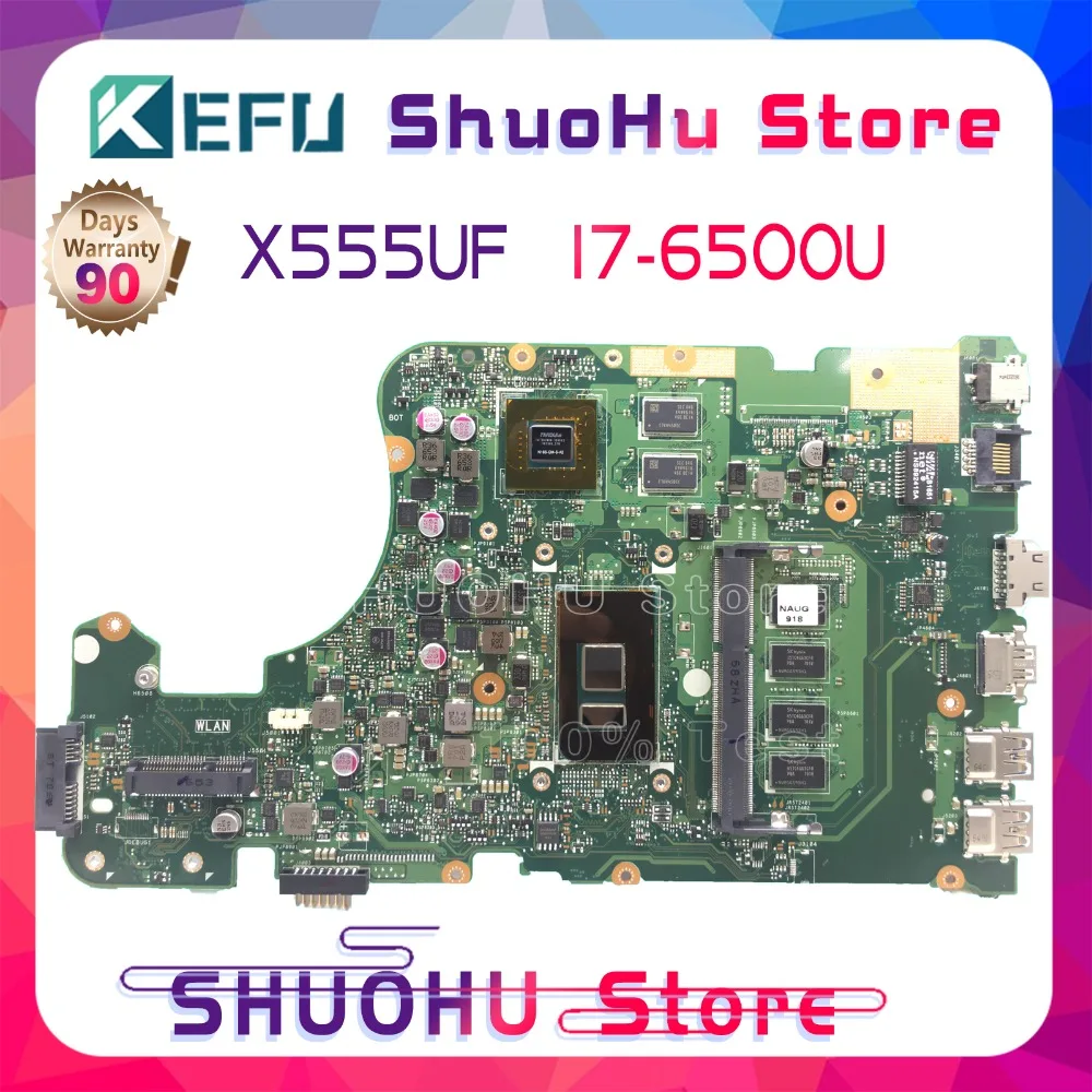 

KEFU X555UJ motherboad For ASUS X555U X555UF F555U X555UB X555UQ Laptop Motherboard 100% work original I7-6500U GT940MX-2G
