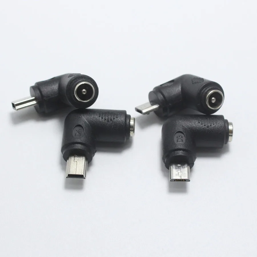 NinthQua 1 шт. 5 5x2 мм гнездо для Mini/Micro USB папа Pin DC разъем питания 90 градусов адаптера V8