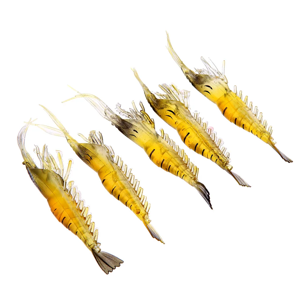 5 шт. мягкие рыболовные приманки 9 см 4 г|fishing tackle|shrimp soft lurefishing lure |