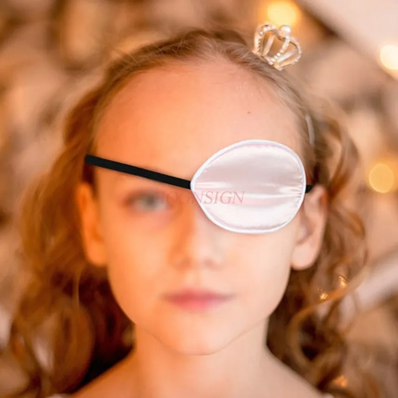 strabismus Professional Children's Amblyopia Cover Eyes Mask Monocular One-eyesd Strabismus Special Silk Eyes Mask Eyes Sale