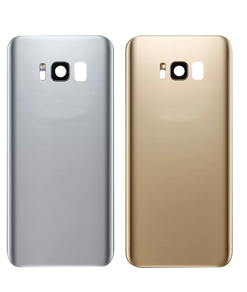 for Galaxy S8 Plus G955 Glass Rear Back Cover Battery Rear Housing Door for Samsung Galaxy S8 Camera Glass Lens with 3M Glue