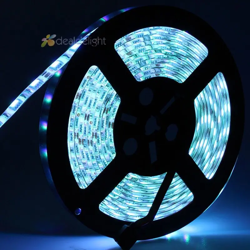 100 м 20 шт. 12 В постоянного тока 5 м/лот 5050 SMD 300 светодиодный s RGB цветная эпоксидная