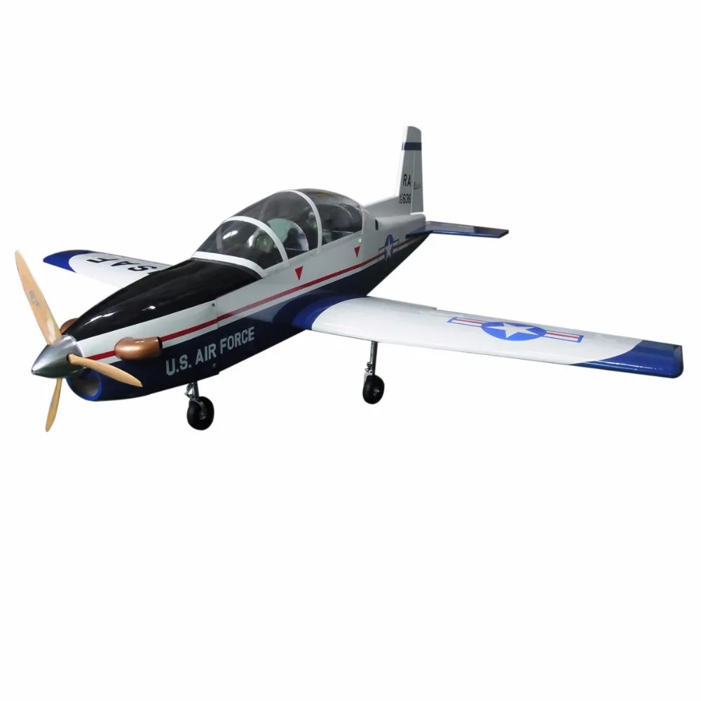 Спортивный масштабный самолет T 6A Texan II RC Airplane Gas 8 CH 30cc 78 7 &quotBalsa Wood Aircraft|rc airplane