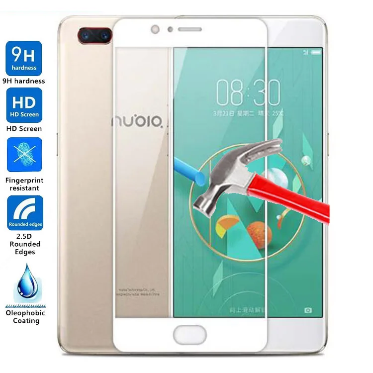 Закаленное стекло для ZTE Nubia M2 Lite защита экрана полное покрытие Противоударная