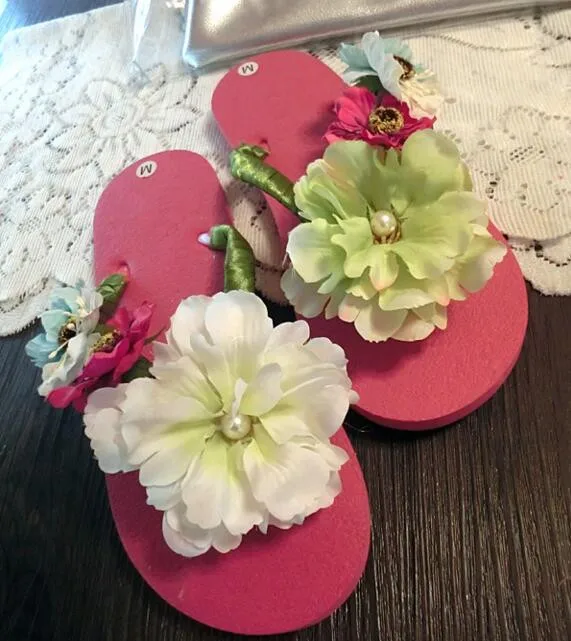 Новые Модные женские сандалии на плоской подошве с цветком камелии летние