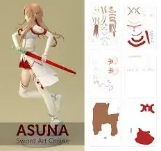 

Sword God Domain Asna 3D 3D Paper Model DIY Hand Game Animation