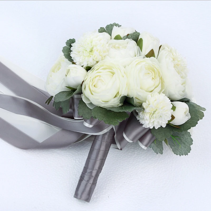 Свадебный букет подружки невесты ручной работы букеты для искусственные пионы