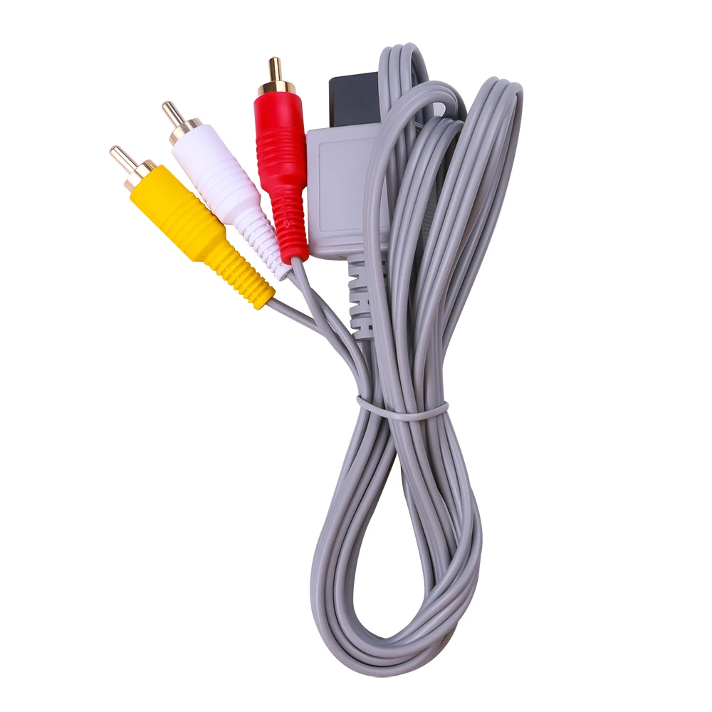 Кабель Kebidu для аудио и видео AV 1 8 м игровой композитный кабель 3 RCA позолоченный