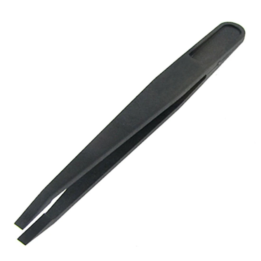Wholesales Electronics Plastic Flat Tip Anti-static Black Tweezers Tool | Pliers
