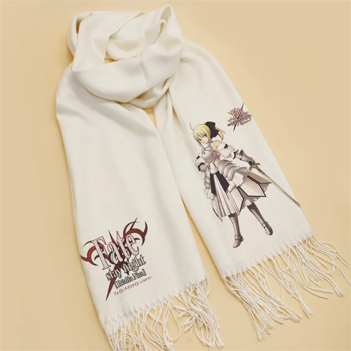 Модные рождественские подарки аниме Fate/stay night Saber Arturia шарфы костюм Саката гинтоки