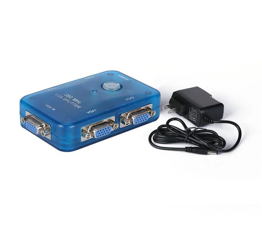 MT-VIKI 350Mhz 4 Port VGA Video Splitter Distributor I input to Output 1 PC computer monitors Maituo 3504A | Электроника