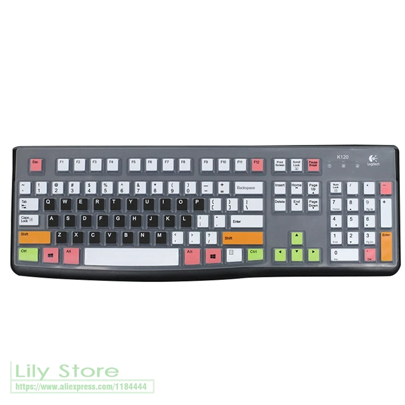 Для Logitech MK120 K120 Пылезащитная пленка силиконовая Механическая Беспроводная