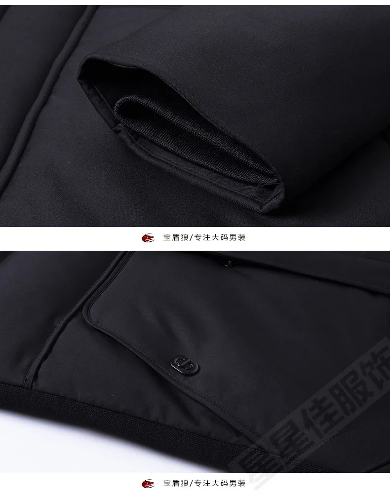 Мужской пуховик с капюшоном на 90% утином пуху | Мужская одежда