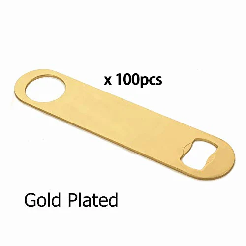 Gold 100pcs 100 шт " Прочный из нержавеющей стали открывалка для бутылок пива красный и черный сверхмощный винный набор аксессуаров 100 - Цвет: Gold 100pcs