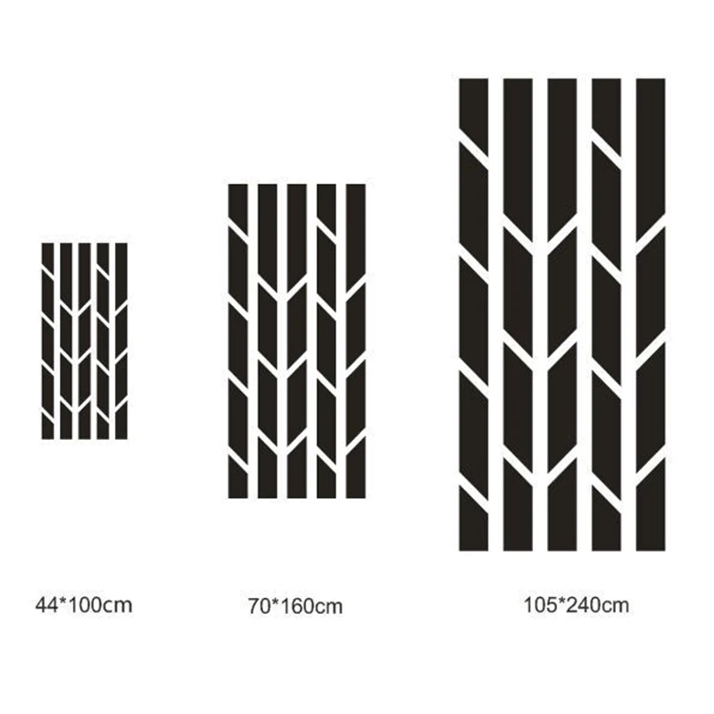 3D геометрические акриловые зеркальные настенные наклейки украшение для