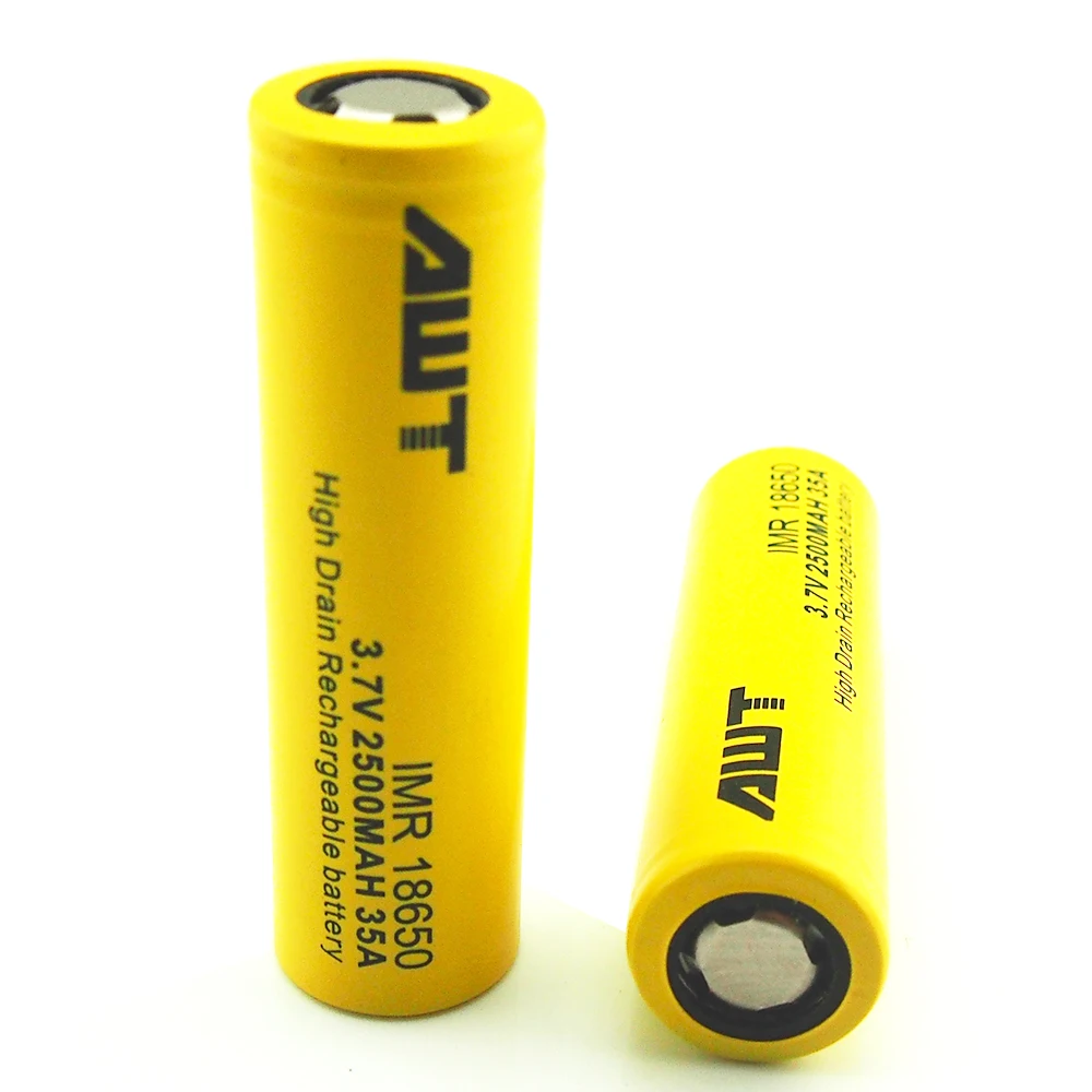 AWT 18650 батарея 35A 2500mAh литий ионная Vape аккумуляторная VS VTC4 для Kangertech Subox Mini C Box Mod Kit